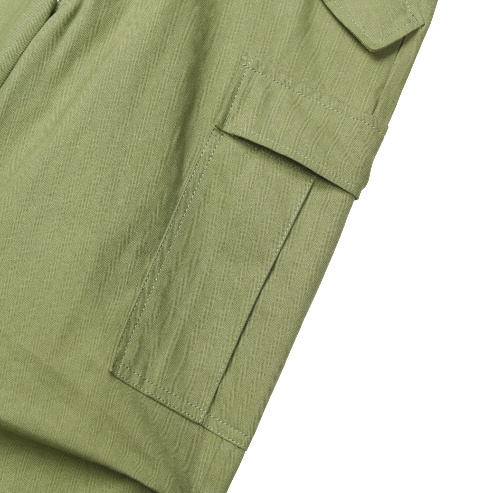 HBT M65 Trousers - Olive - Image 5