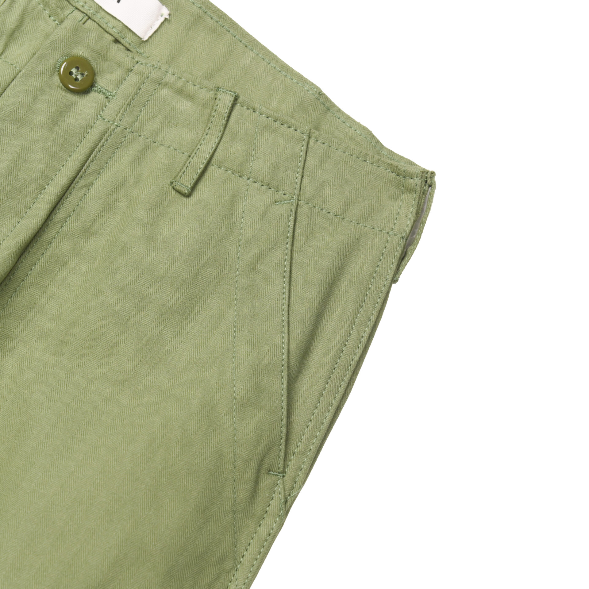 HBT Fatigue Trousers - Olive - Image 6