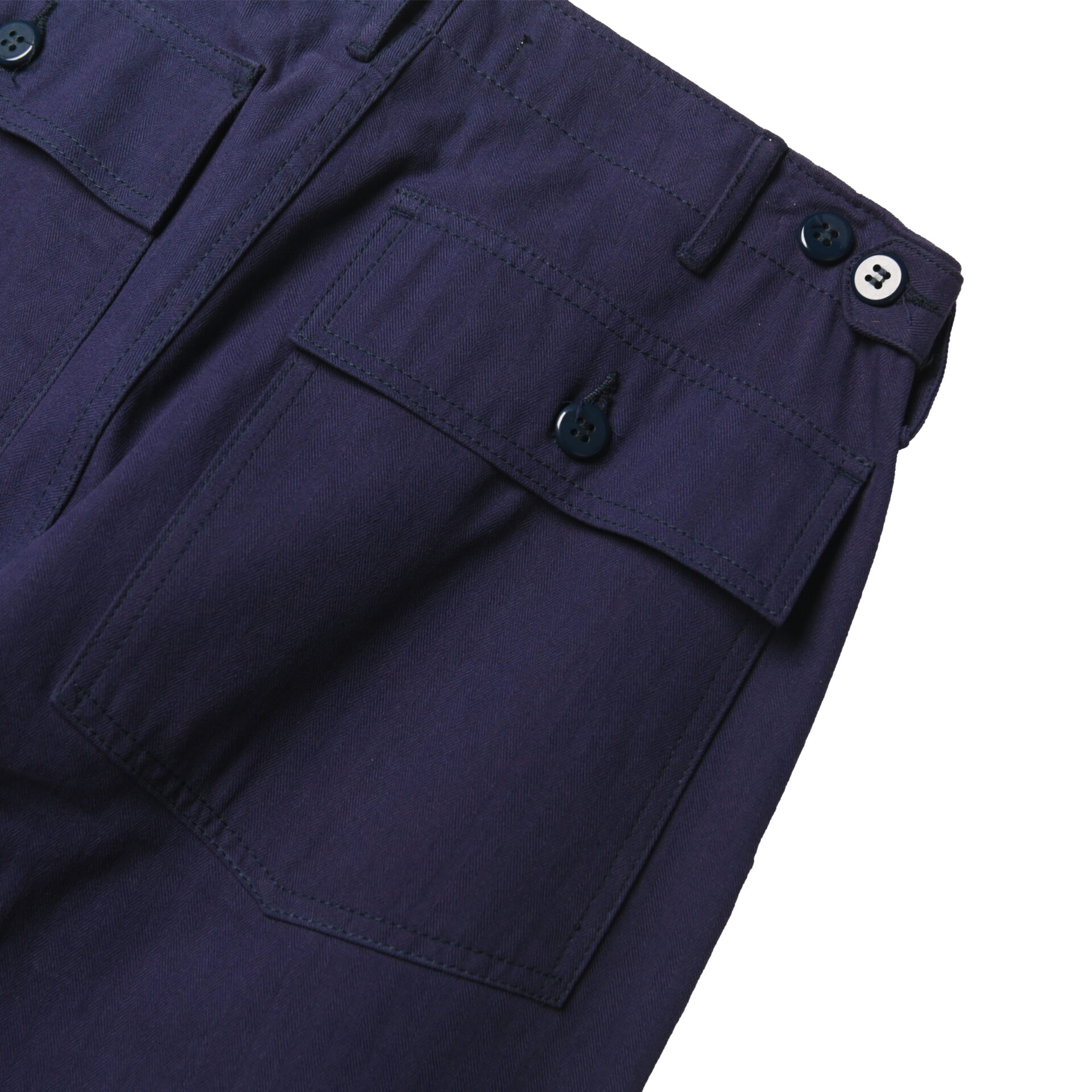 HBT Fatigue Trousers - Navy - Image 4