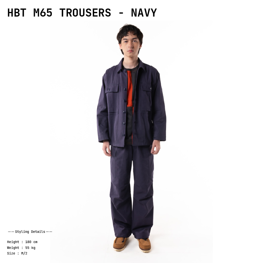 HBT M65 Trousers - Navy - Image 7