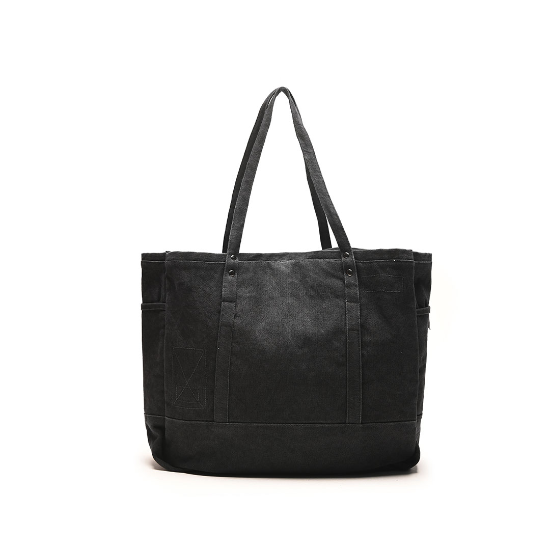 Alternative view of Modular Scheme Totebag II - Black on Black