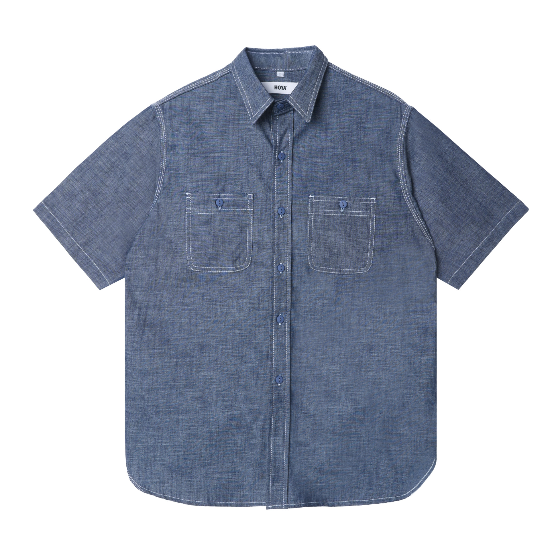 RF Chambray USN Shirts SS – Blue