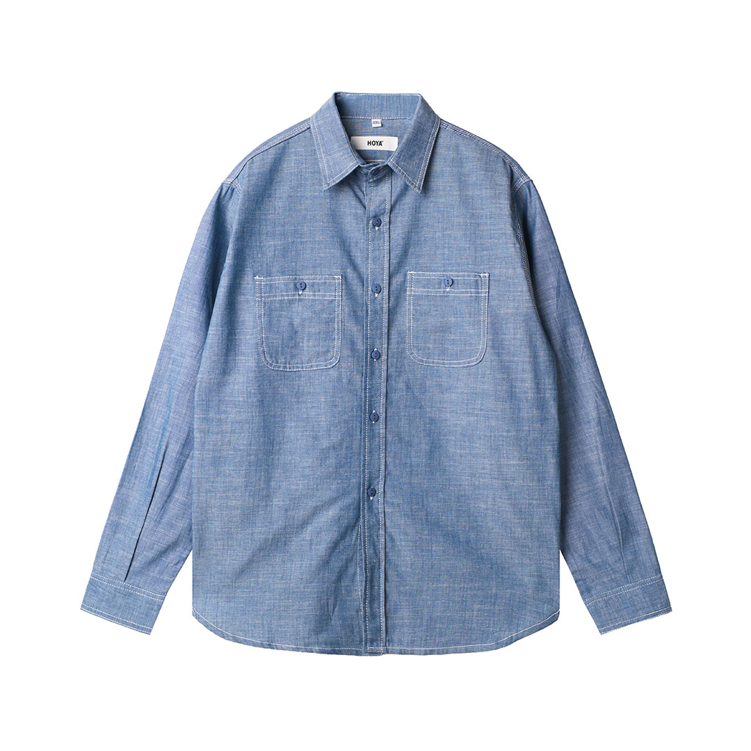 RF Chambray USN Shirts LS – Blue [Lot.002]